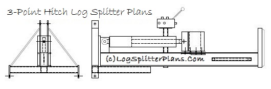 3-Point Hitch CAD Log Splitter Plans