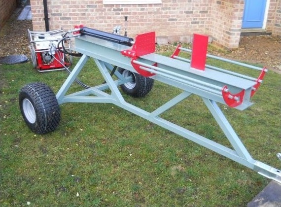 High Top Log Splitter Left Elevation View