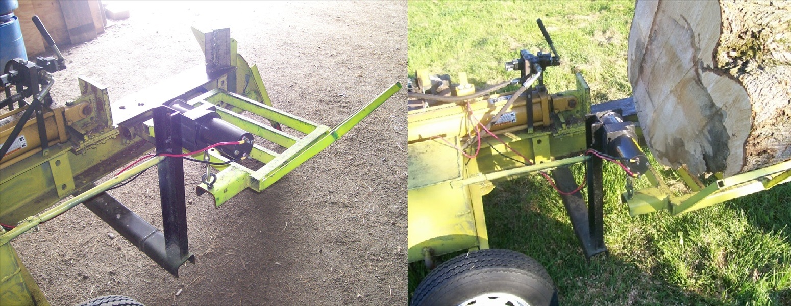 Side Mount Wood Splitter Electric Cable Winch Log Lift