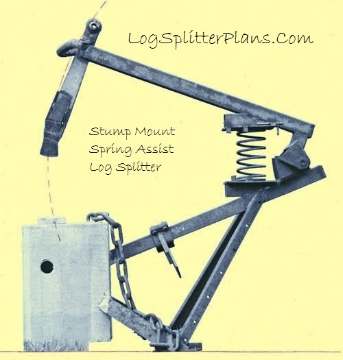 Stump Mount Spring Assist Manual Log Splitter Plans